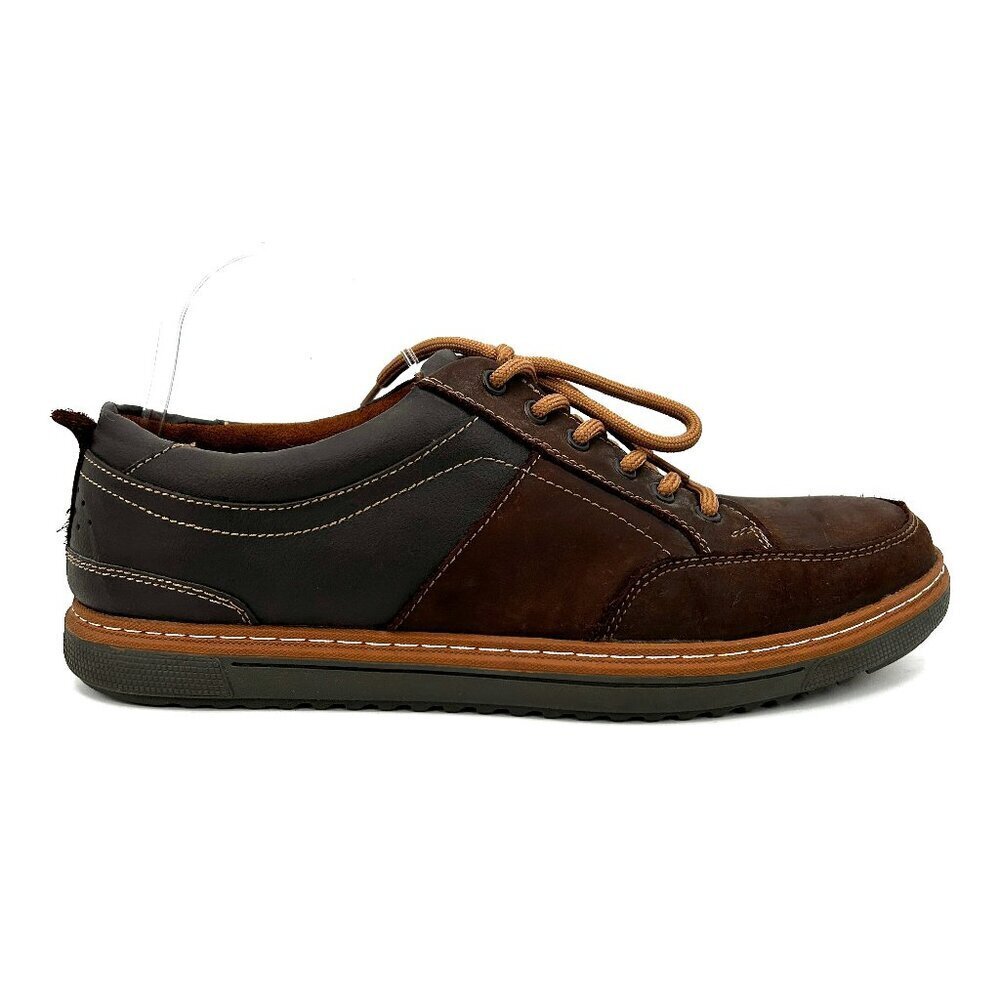 Florsheim Work Men's Brown Tan Gridley Casual Leather Oxford Shoes Size 9.5